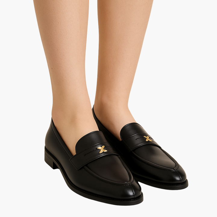 Mocassino Donna Ortopedico Pelle Nero | Altivaro-Altivaro