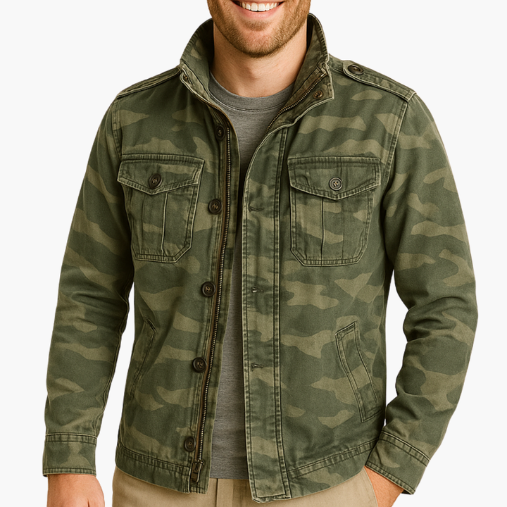 Giacca Uomo Militare Cotone Casual Altivaro | Altivaro