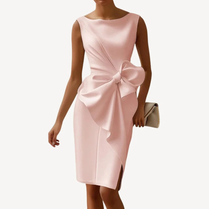 Abito Donna Elegante Midi con Fiocco | Altivaro
