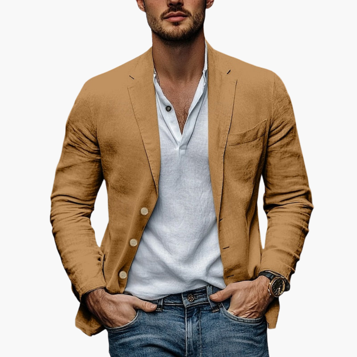 Blazer Uomo Lino Salvia Estivo | Altivaro