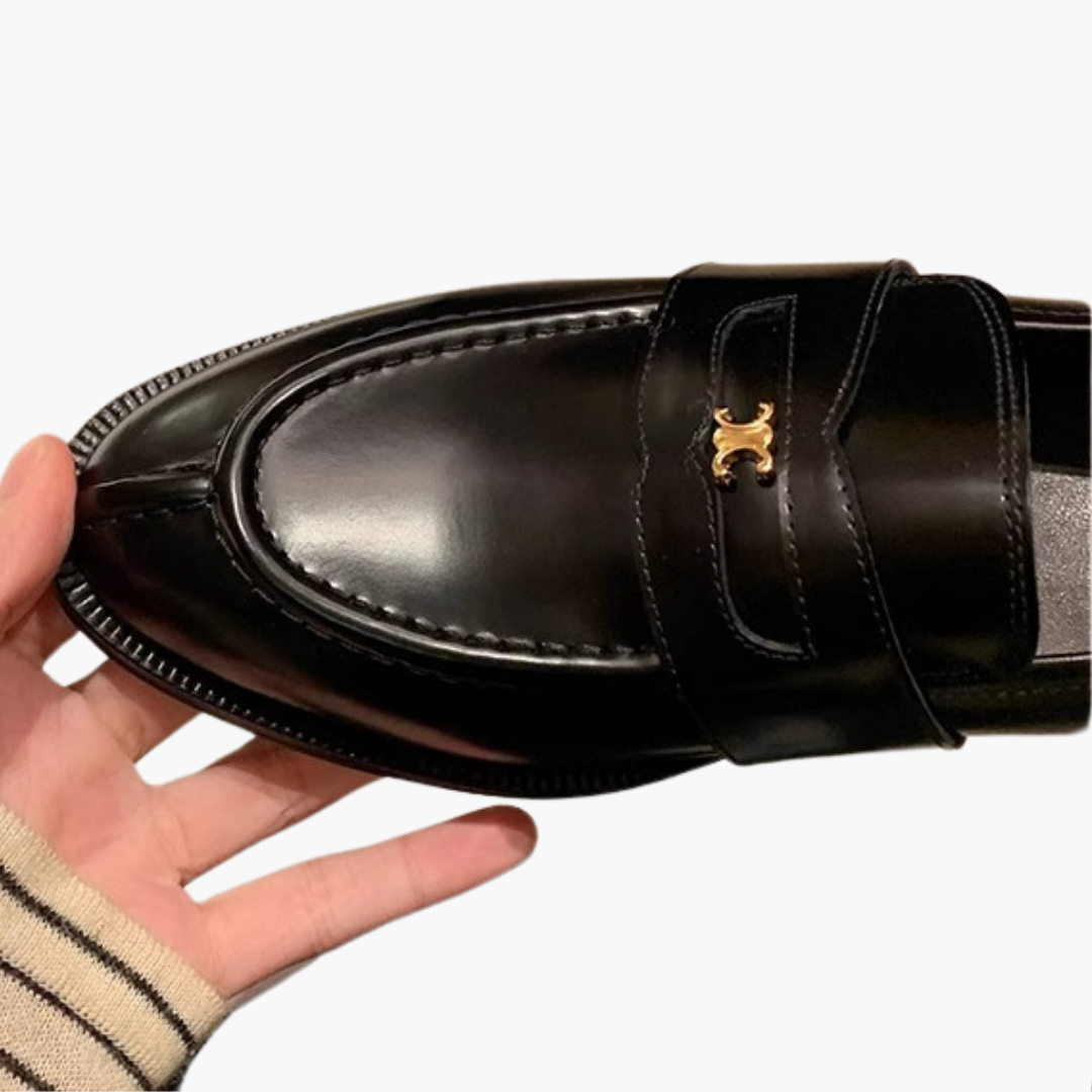 Mocassino Donna Ortopedico Pelle Nero | Altivaro-Altivaro