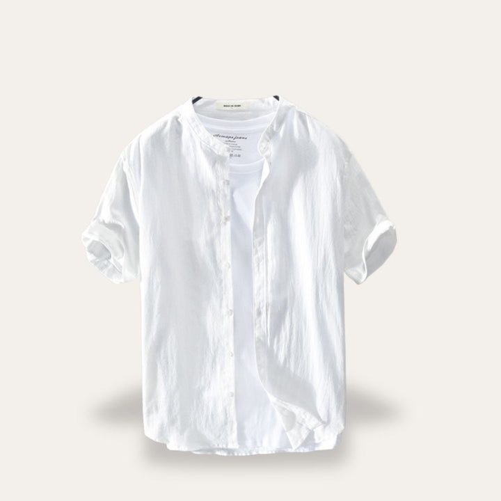 Camicia Lino Uomo Manica Corta | Altivaro-Altivaro