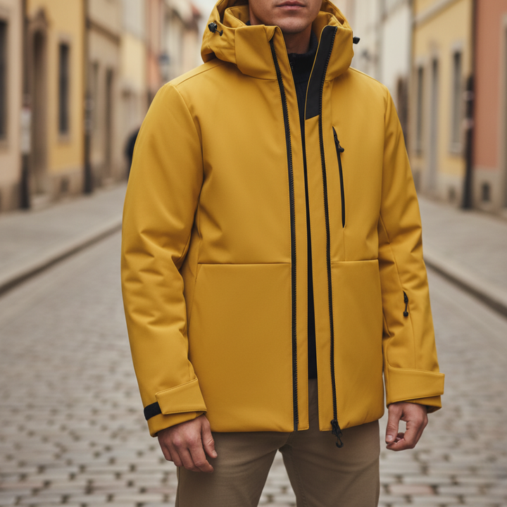 Herren Regenjacke mit Kapuze aus Polyester | Altivaro